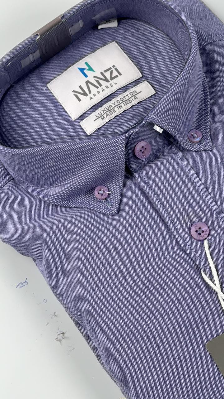 Dark Purple Collar Shirt – Regal Premium Look