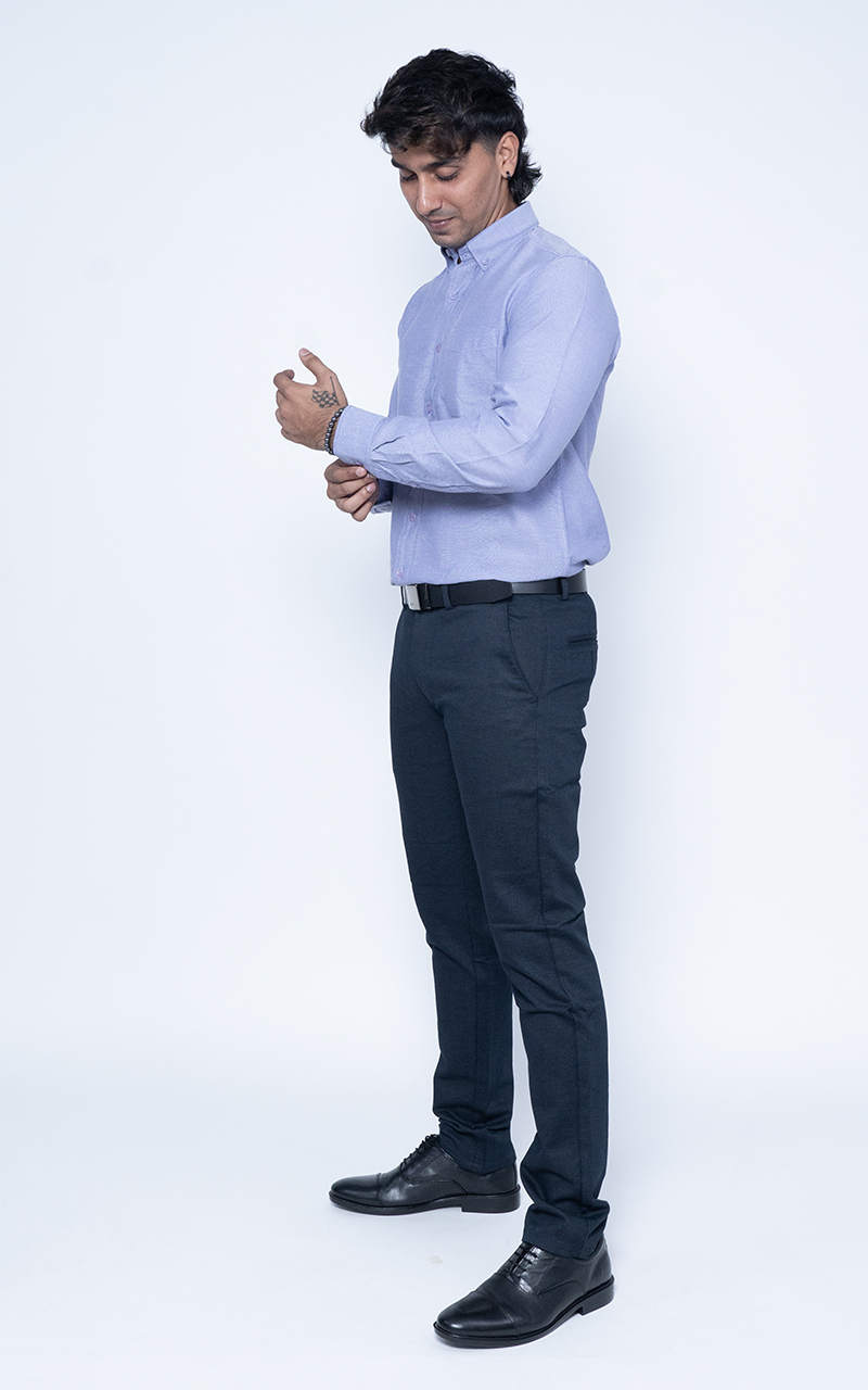 Dark Purple Collar Shirt – Regal Premium Look