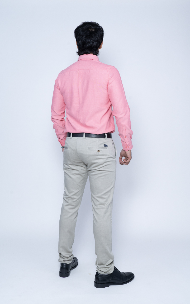 Red Smart Fit Collar Shirt – Bold & Refined
