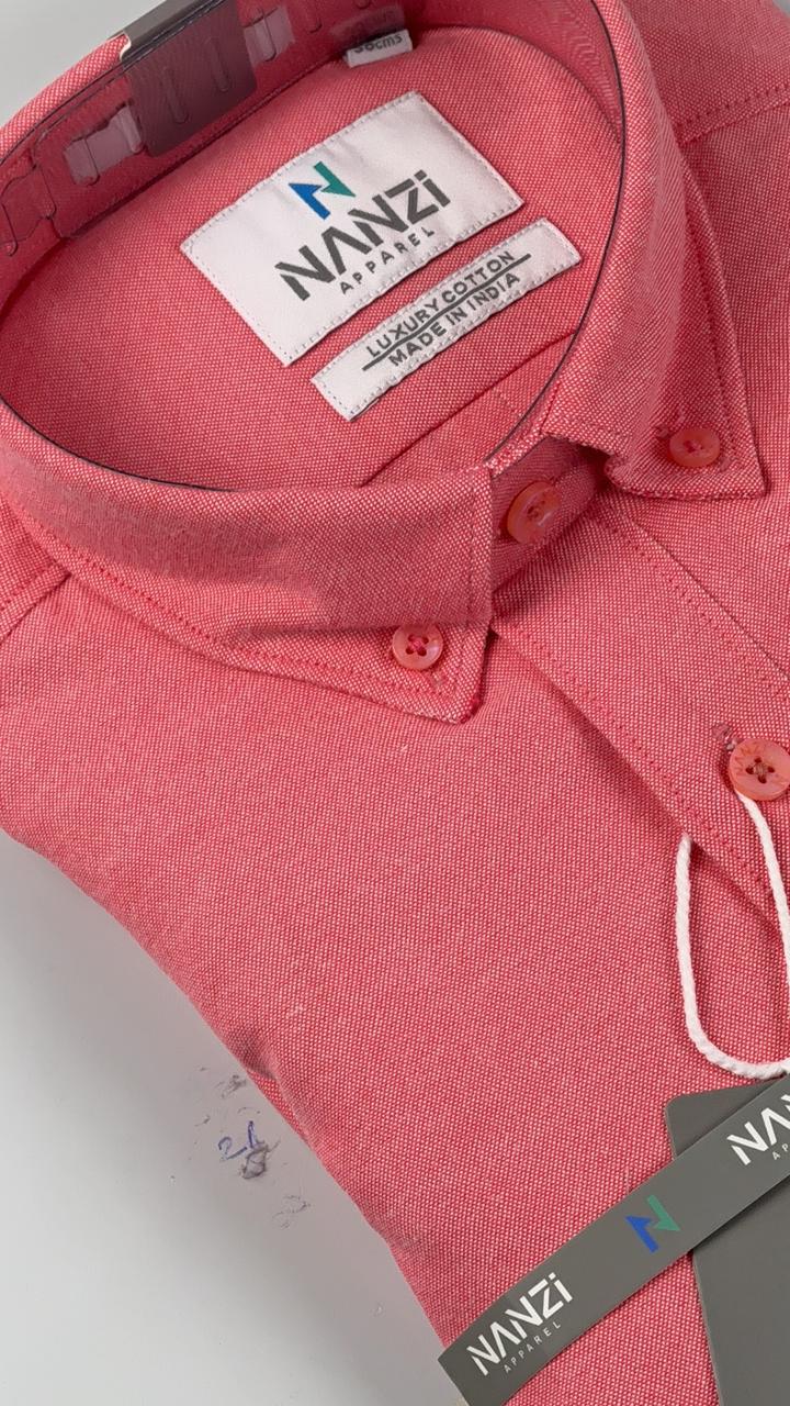 Red Smart Fit Collar Shirt – Bold & Refined