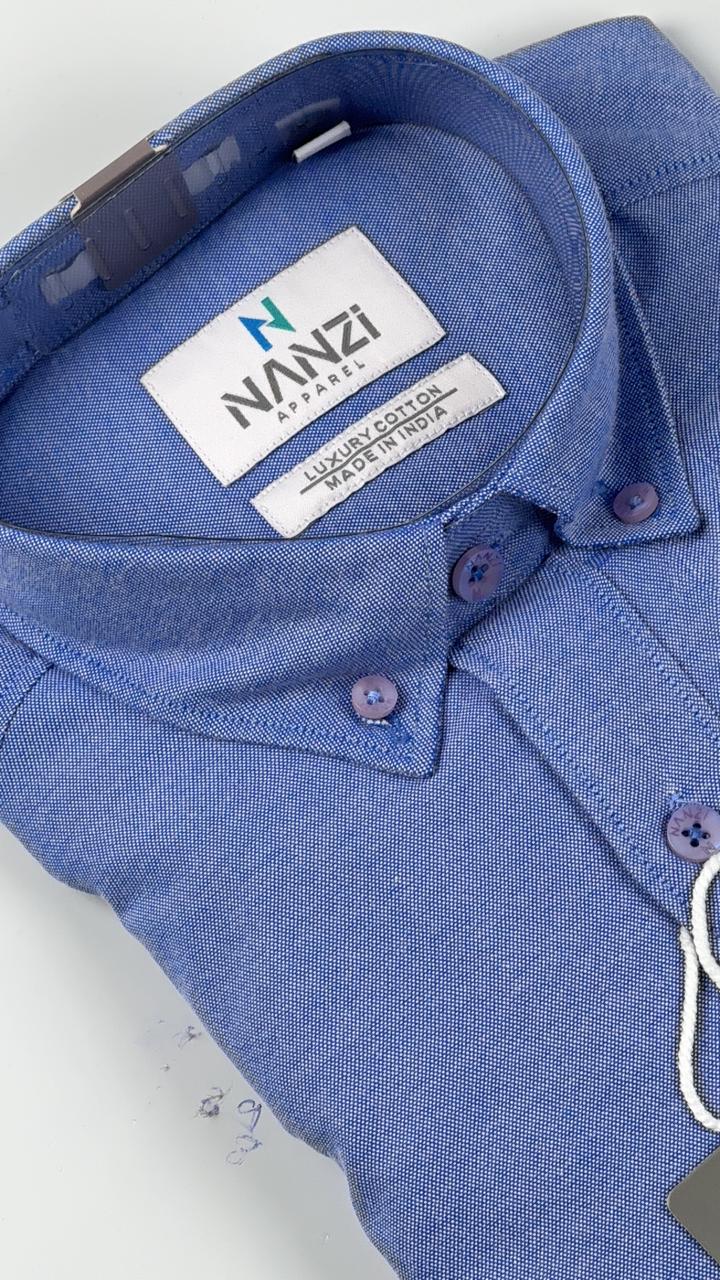 Navy Blue Formal Collar Shirt – Elite Collection