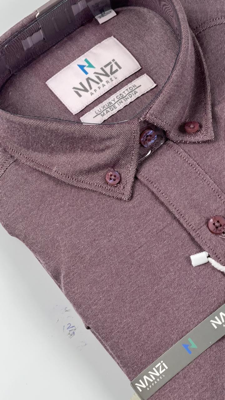 Maroon Signature Collar Shirt – Premium Edition