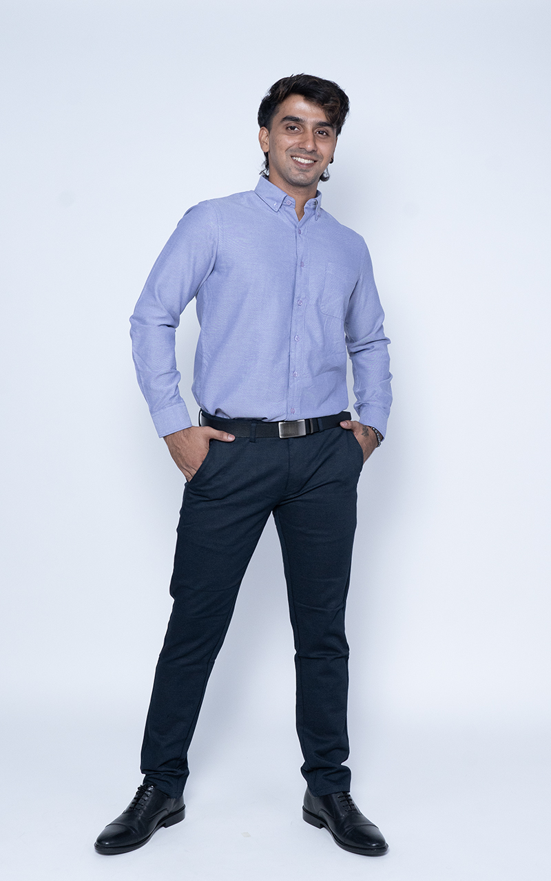 Dark Purple Collar Shirt – Regal Premium Look