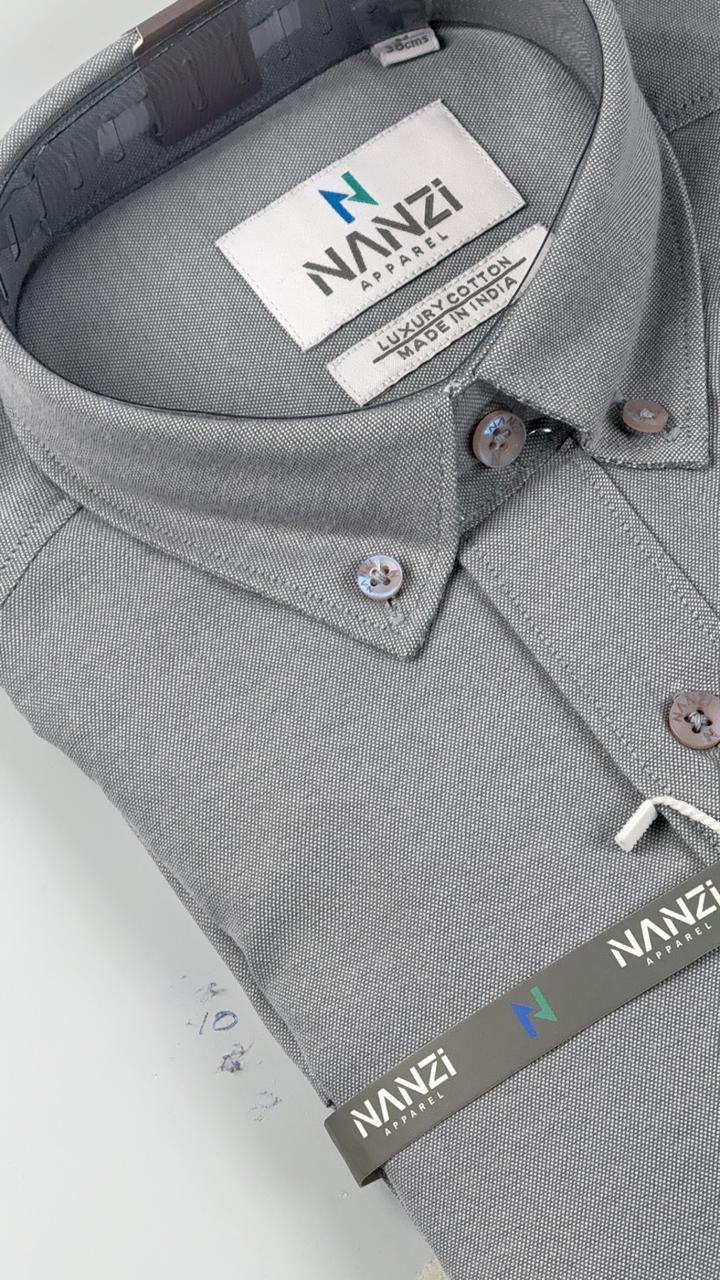 Light Grey Collar Shirt – Sleek & Sophisticated