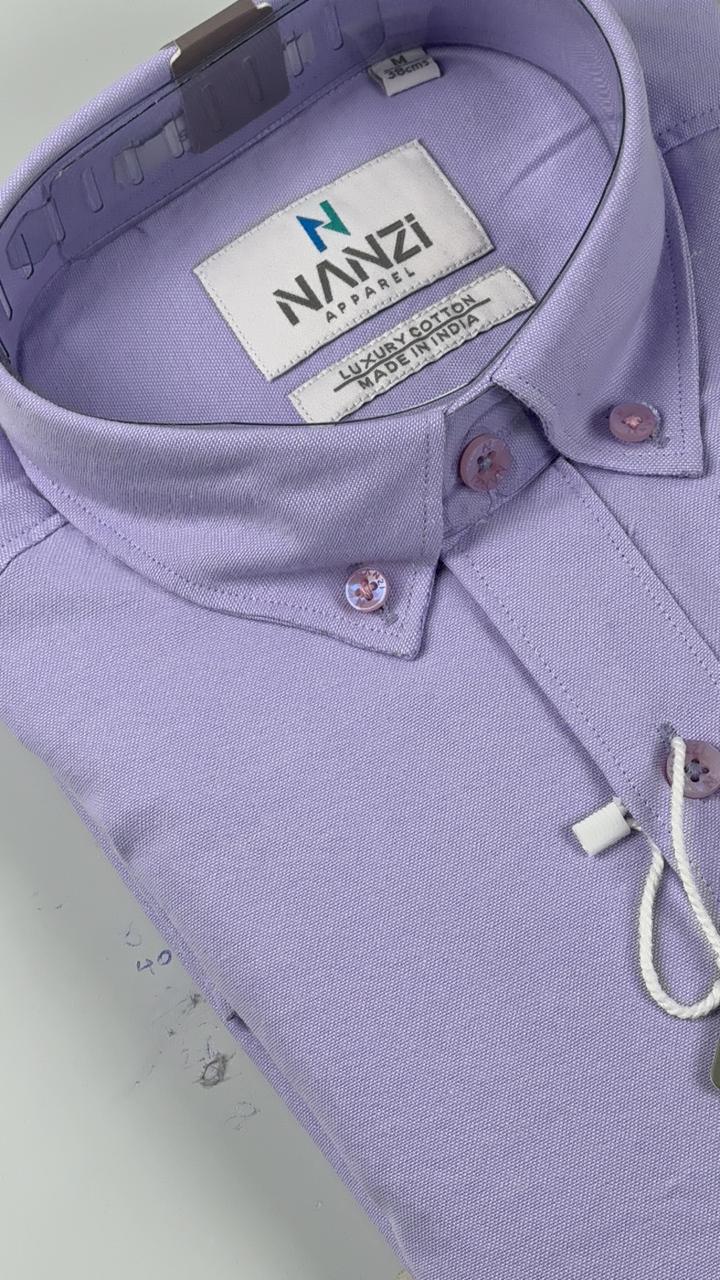 Lavender Light Collar Shirt – Graceful Premium Fit